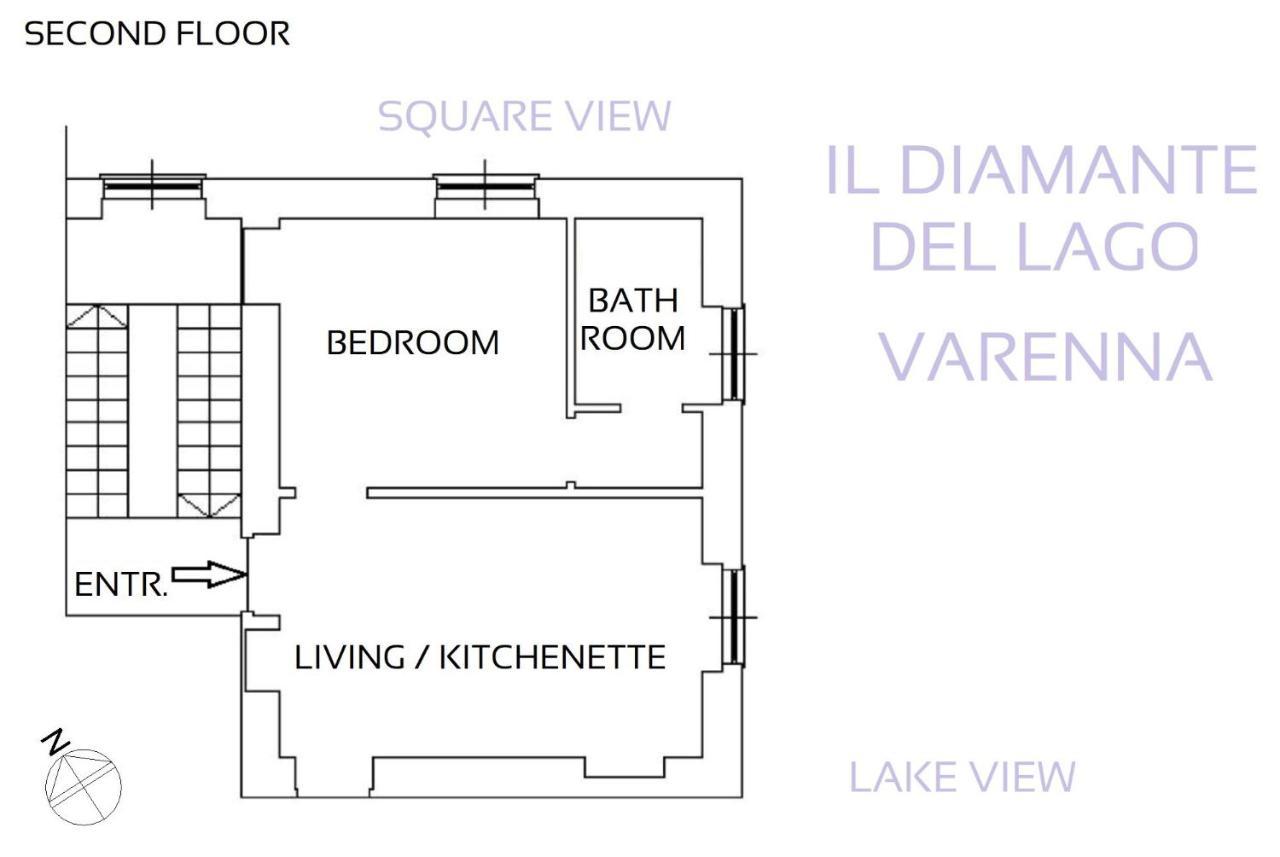 Apartament Il Diamante Del Lago Varenna Zewnętrze zdjęcie